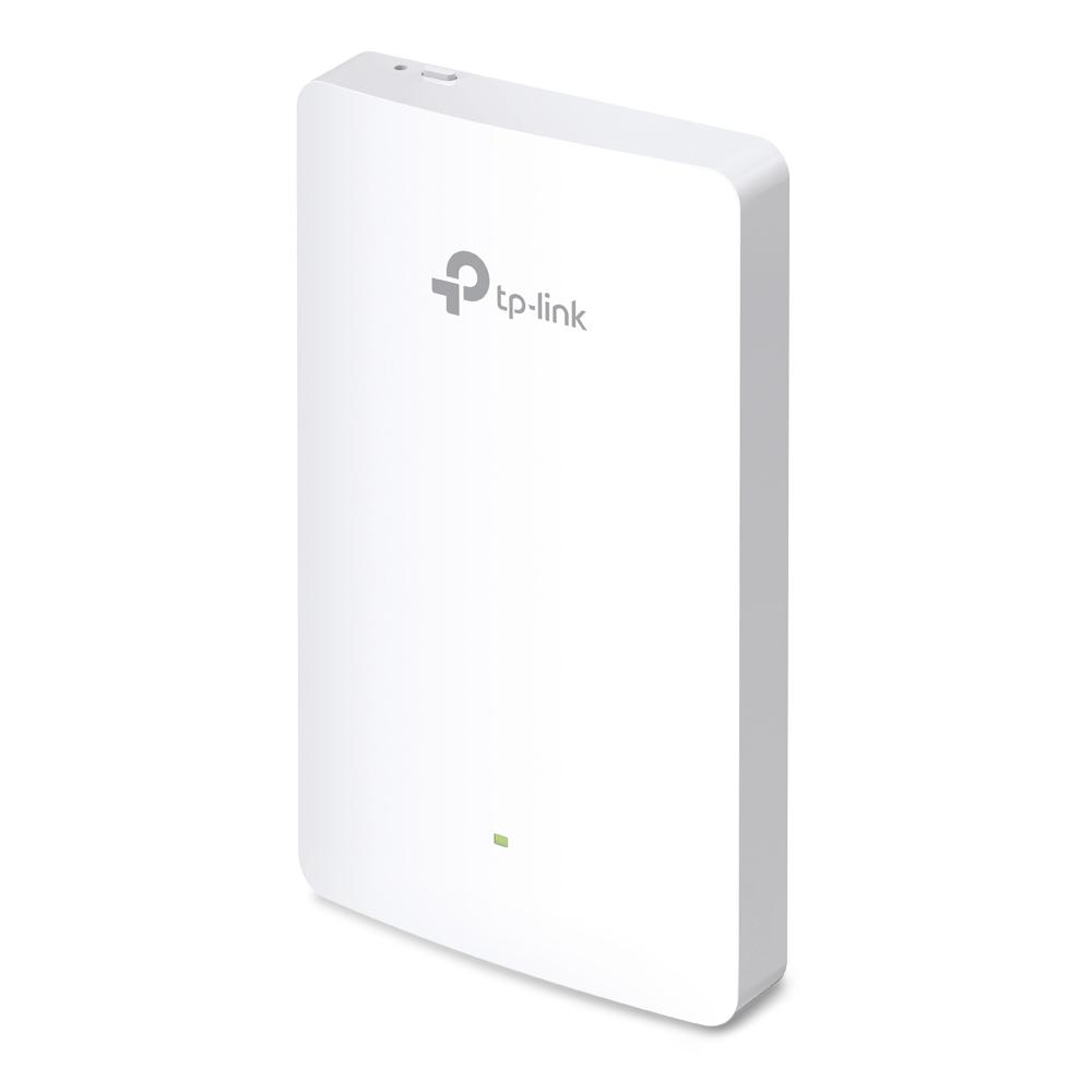 TP-Link EAP225-WALL Omada AC1200 Wireless MU-MIMO Wall-Plate Access Point, compact design for easy installation.